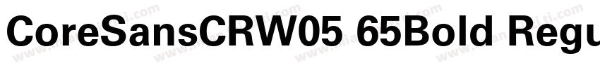 CoreSansCRW05 65Bold Regular字体转换